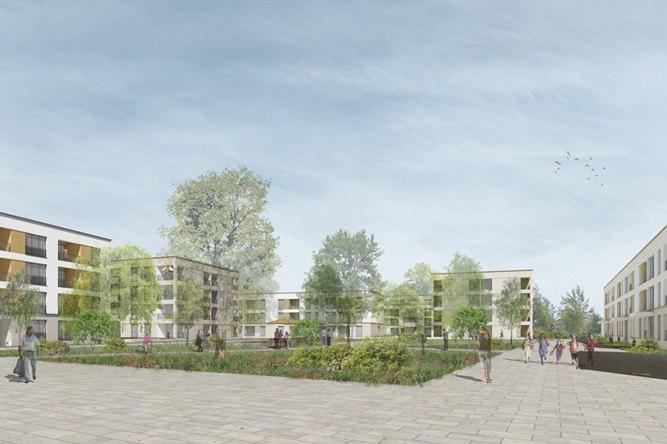 Wettbewerb Wohnbebauung Quartier am Ostpark, Ruesselsheim