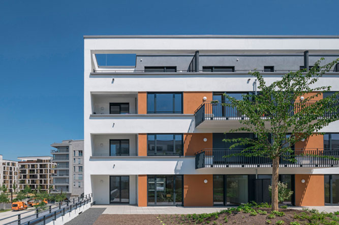 Neubau Quartierszentrum Hafeninsel, Offenbach/Main
